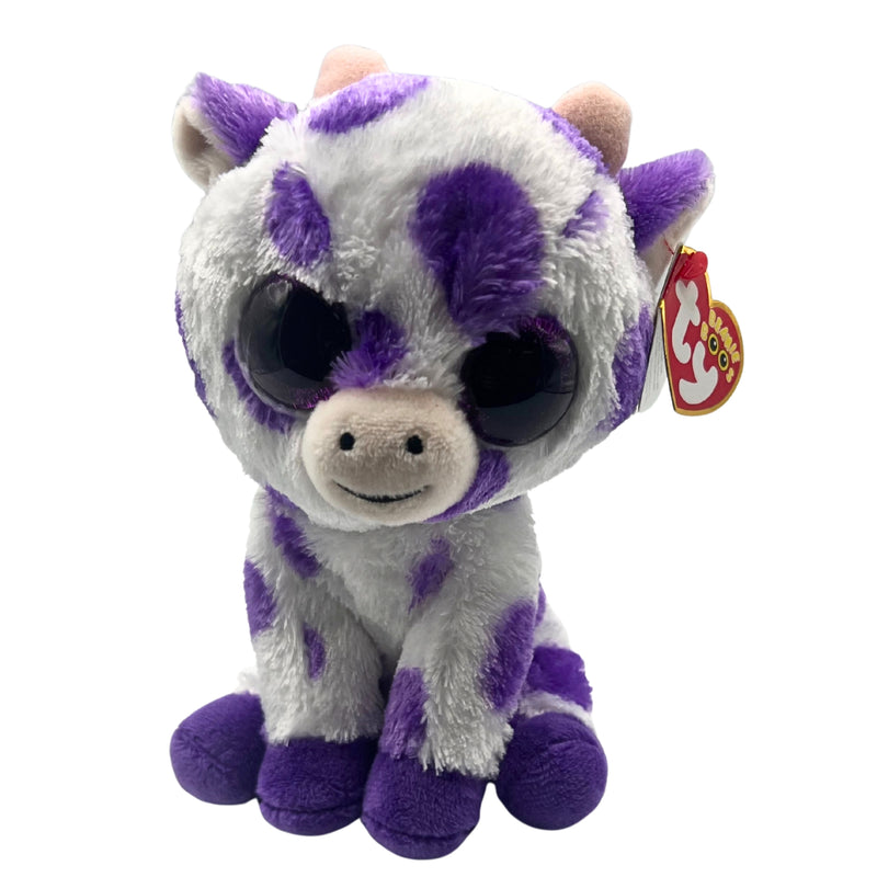 Ty Beanie Boo: Ethel the Cow - Glitter Eyes, Regular Size