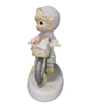 Precious Moments Figurine C0124, The Road to a Friend is Never Long