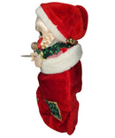 Precious Moments Doll C52387, Christmas Eve- Girl in Stocking