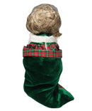 Precious Moments Doll C77715, Christmas Carol- Girl in Stocking