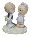 Precious Moments Figurine CC139003, You Make Me Hoppy- Girl and Boy with Frog