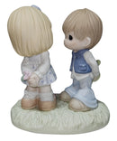 Precious Moments Figurine CC139003, You Make Me Hoppy- Girl and Boy with Frog