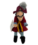 Captain Hook, Vintage Disney Plush, Peter Pan, 8"