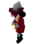 Captain Hook, Vintage Disney Plush, Peter Pan, 8"