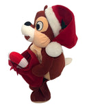 Holiday Chip, Vintage Disney Plush, Parks Exclusive, Chip and Dale, 11"