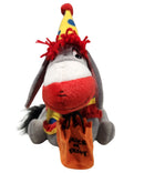 Eeyore Clown, Vintage Disney Plush, Theme Park Edition, Winnie the Pooh, 7"