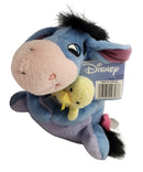Eeyore with Farm Animal, Vintage Disney Plush, Winnie the Pooh, 6"