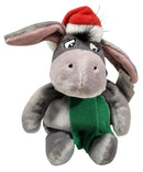 Holiday Eeyore, Vintage Disney Plush, Theme Park Edition, Winnie the Pooh, 10"