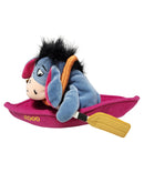 Eeyore Kayaking, Vintage Disney Plush, Winnie the Pooh, 6.5"