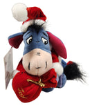 Santa Eeyore, Vintage Disney Plush, Winnie the Pooh, 7"