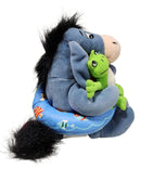 Summer Eeyore with Float, Vintage Disney Plush, Winnie the Pooh, 8.5"