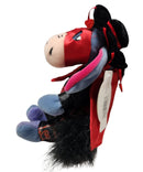 Valentine Eeyore, Vintage Disney Plush, Theme Park Edition, Winnie the Pooh, 8"