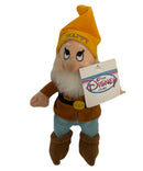 Happy the Dwarf, Vintage Disney Plush, Snow White, 8"