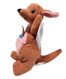 Kanga with Roo, Vintage Disney Plush, Mattel, Winnie the Pooh, 6"
