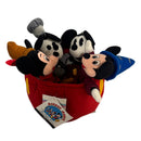 70th Anniversary Mickey Set, Vintage Disney Plush, Mickey Mouse, 11"