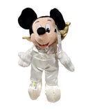 Angel Mickey, Vintage Disney Plush, Theme Park Edition, Mickey Mouse, 10"