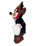 Mickey Mouse as Jack Sparrow Vintage Disney Plush Pirates Caribbean 11.3"