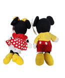 Mickey/Minnie Set, Vintage Disney Plush, Mickey Mouse, 9"