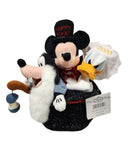 2000 Magic Hat Bean Bag Set, Vintage Disney Plush, Mickey Mouse, 9.5"