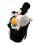 2000 Magic Hat Bean Bag Set, Vintage Disney Plush, Mickey Mouse, 9.5"