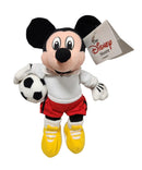 Mickey Soccer, Vintage Disney Plush, Store Exclusive, Mickey Mouse, 10"