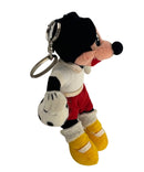 Mickey Mouse Soccer Keychain, Vintage Disney Plush, Mickey Mouse, 5"