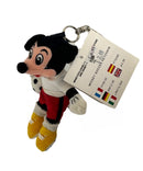 Mickey Mouse Soccer Keychain, Vintage Disney Plush, Mickey Mouse, 5"