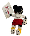 Mickey Mouse Soccer Keychain, Vintage Disney Plush, Mickey Mouse, 5"