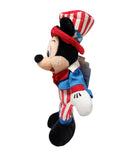 Uncle Sam Mickey, Vintage Disney Plush, Theme Park Edition, Mickey Mouse, 10"