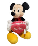 V-Day Mickey, Vintage Disney Plush, Store Exclusive, Mickey Mouse, 8.5"
