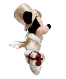 Holiday Mickey- 2000, Vintage Disney Plush, Mickey Mouse, 11"