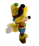 Scarecrow Mickey, Vintage Disney Plush, Theme Park Edition, Mickey Mouse, 9.5"