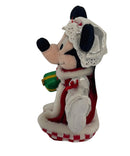 2002 Christmas Minnie Mouse, Vintage Disney Plush, 8.5"