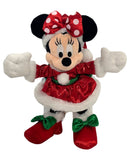 2009 Mrs. Claus Minnie Mouse, Vintage Disney Plush, 10"