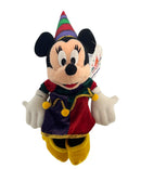 Jester Minnie Mouse, Vintage Disney Plush, 12"