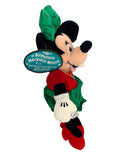 December Minnie Mouse w/ Necklace, Vintage Disney Plush, 8"