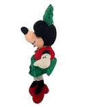 December Minnie Mouse w/ Necklace, Vintage Disney Plush, 8"