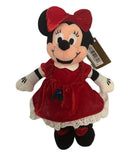 December Birthstone Minnie Mouse, Vintage Disney Plush, 9"