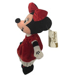 December Birthstone Minnie Mouse, Vintage Disney Plush, 9"