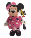 February Birthstone Minnie Mouse, Vintage Disney Plush, 9"