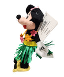 Hula Minnie, Vintage Disney Plush, Mickey Mouse, 9"