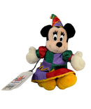 Jester Minnie Mouse, Vintage Disney Plush, 7"