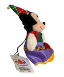 Jester Minnie Mouse, Vintage Disney Plush, 7"