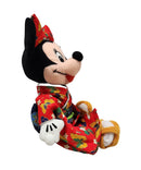 Kimono Minnie, Vintage Disney Plush, Japan Exclusive, Mickey Mouse, 10"