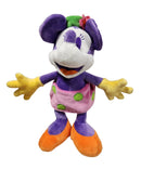 Purple and Orange Minnie Mouse, Vintage Disney Plush, Mickey Mouse, 10"