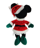 Santa Minnie, Vintage Disney Plush, Mickey Mouse, 9"