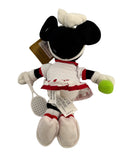 Tennis Minnie Mouse, Vintage Disney Plush, 10"