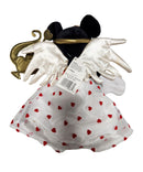 Valentine Minnie, Vintage Disney Plush, Theme Park Edition, Mickey Mouse, 9"