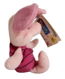 Piglet, Vintage Disney Plush, Mattel, Winnie the Pooh, 7.5"