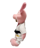 Piglet Judo, Vintage Disney Plush, Winnie the Pooh, 8.5"